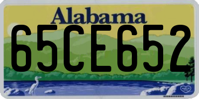 AL license plate 65CE652