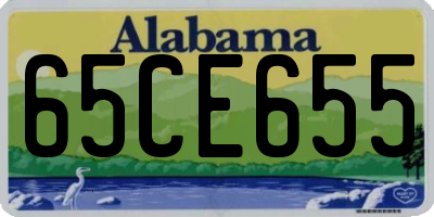 AL license plate 65CE655