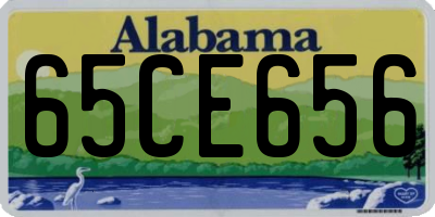 AL license plate 65CE656