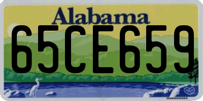 AL license plate 65CE659