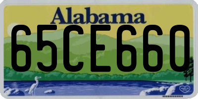 AL license plate 65CE660