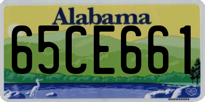 AL license plate 65CE661