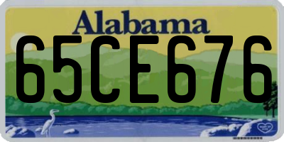 AL license plate 65CE676
