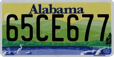 AL license plate 65CE677