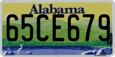 AL license plate 65CE679