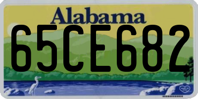 AL license plate 65CE682