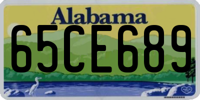 AL license plate 65CE689