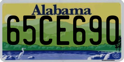 AL license plate 65CE690