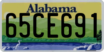 AL license plate 65CE691