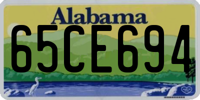 AL license plate 65CE694