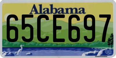 AL license plate 65CE697
