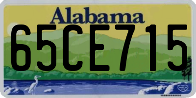 AL license plate 65CE715