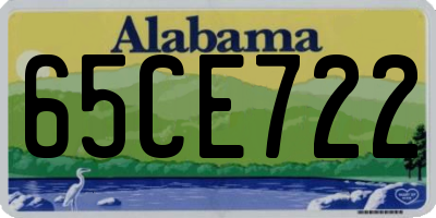 AL license plate 65CE722