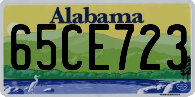 AL license plate 65CE723