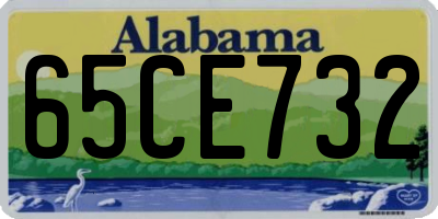 AL license plate 65CE732