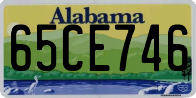 AL license plate 65CE746