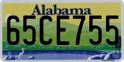 AL license plate 65CE755