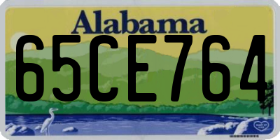 AL license plate 65CE764