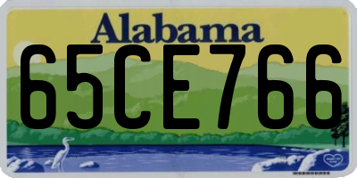 AL license plate 65CE766