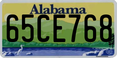 AL license plate 65CE768