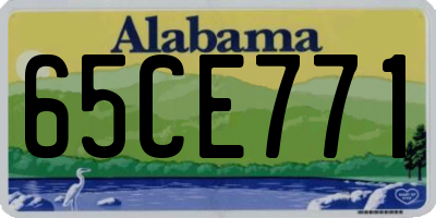 AL license plate 65CE771
