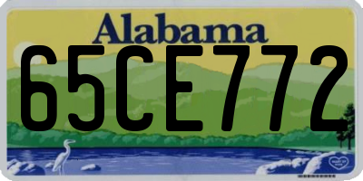 AL license plate 65CE772