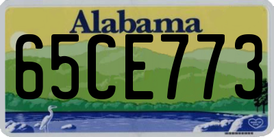 AL license plate 65CE773