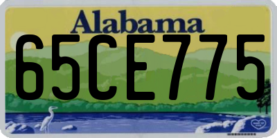 AL license plate 65CE775