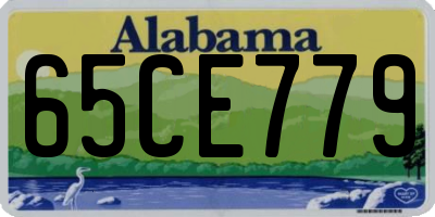 AL license plate 65CE779
