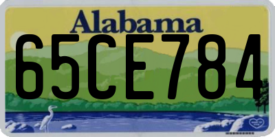 AL license plate 65CE784