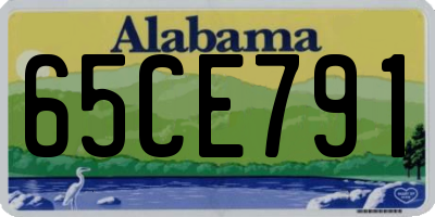 AL license plate 65CE791