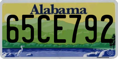 AL license plate 65CE792