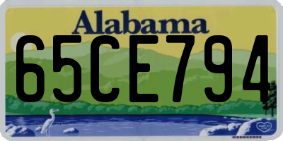 AL license plate 65CE794