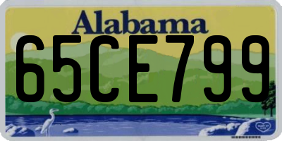 AL license plate 65CE799