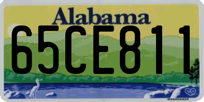 AL license plate 65CE811