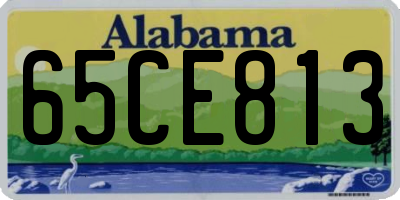 AL license plate 65CE813