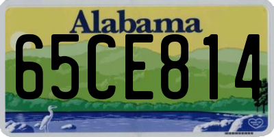 AL license plate 65CE814