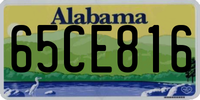 AL license plate 65CE816
