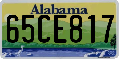 AL license plate 65CE817