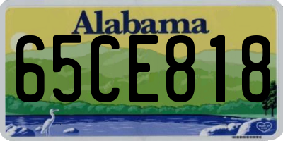 AL license plate 65CE818