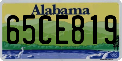 AL license plate 65CE819
