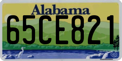 AL license plate 65CE821