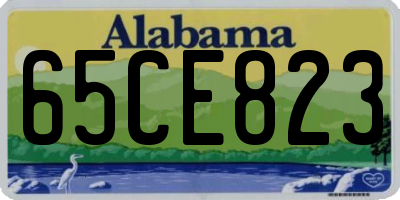 AL license plate 65CE823