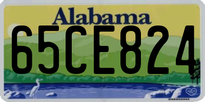 AL license plate 65CE824