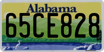 AL license plate 65CE828