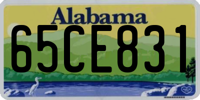 AL license plate 65CE831