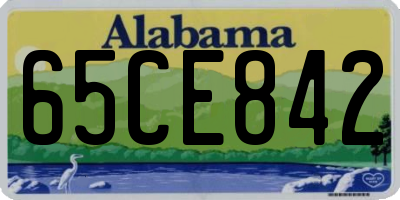 AL license plate 65CE842