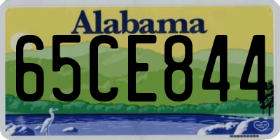AL license plate 65CE844