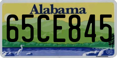 AL license plate 65CE845