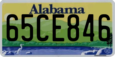 AL license plate 65CE846